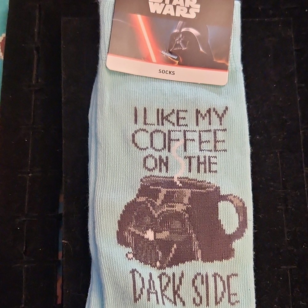 Star Wars Light Blue Darth Vader Coffee Socks